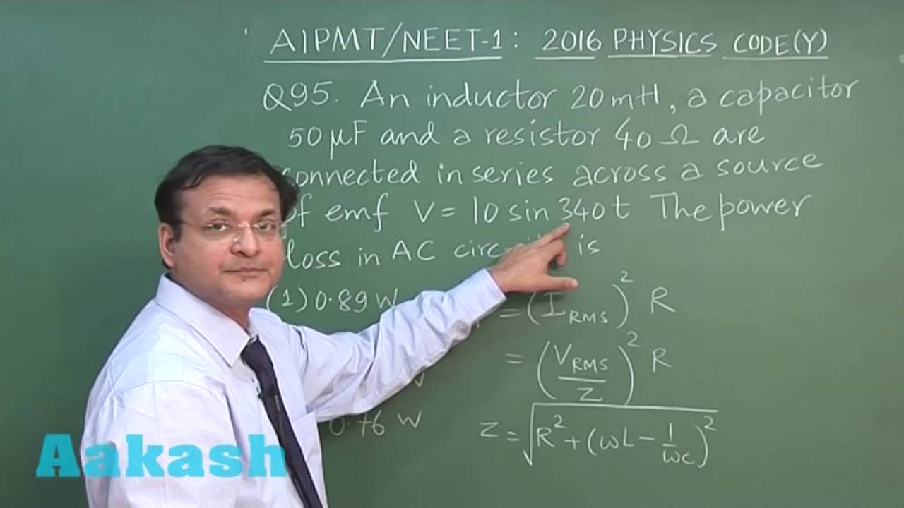 AIPMT 2016 Physics Solution Q. 93-96 Aakash (NEET Phase-I)