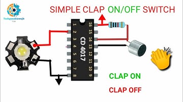 How To Make a Clap Switch Using 4017 ic || Clap on clap off switch project || Clap Switch