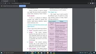 Std 11 Sci (IT) - Chapter 3: Impressive web designing ( form in HTML )