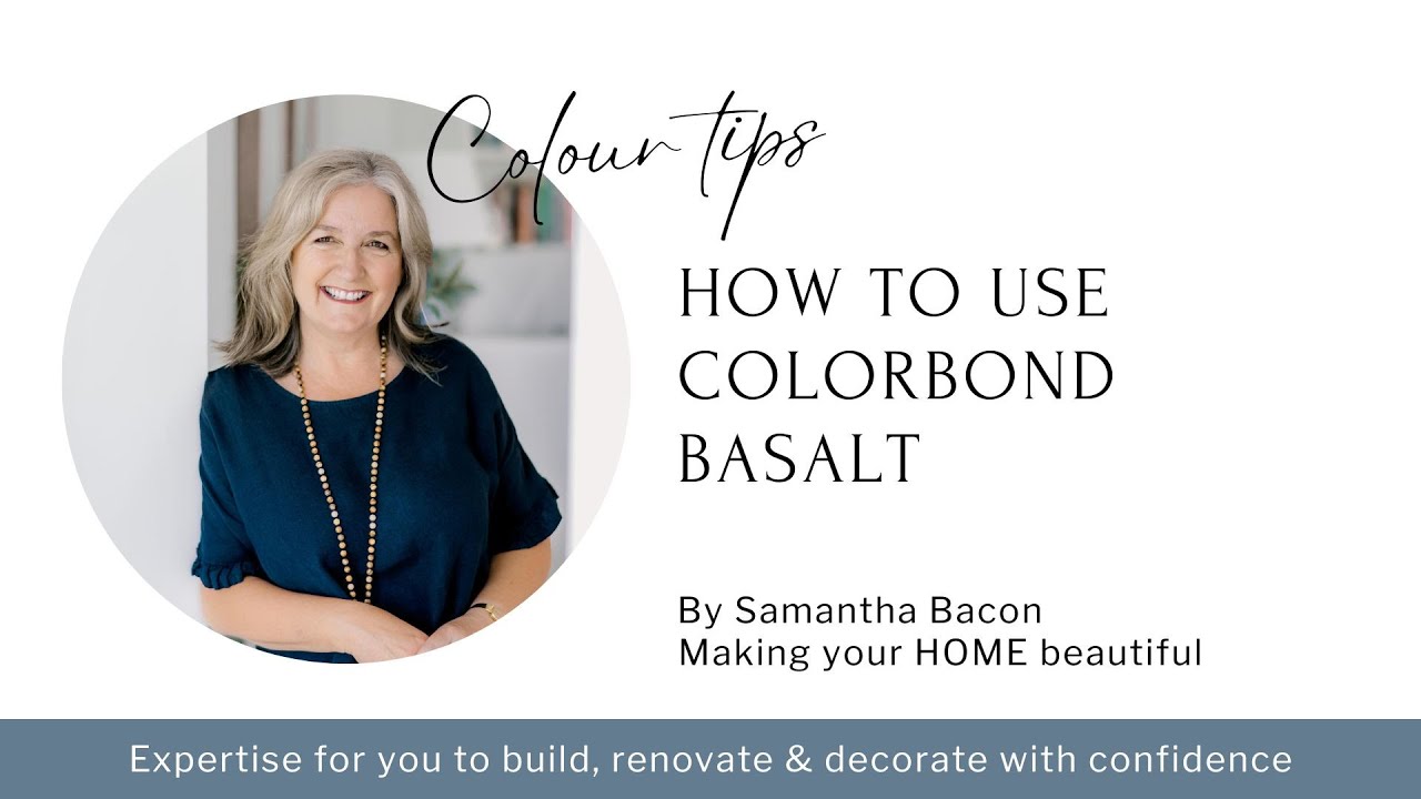 Colorbond Salt How to use Colorbond Basalt - YouTube