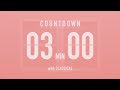 3 Minute Countdown Flip Timer 🎵 With Classical Music 🎹 Blue Danube - Strauss