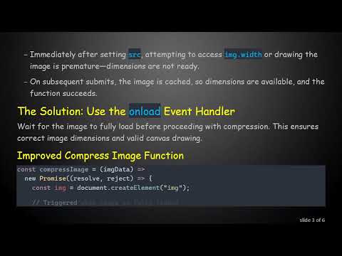 Fixing First Attempt Failures When Compressing Images with canvas in React/Next.js