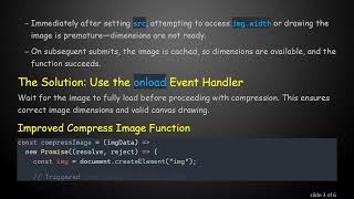 Fixing First Attempt Failures When Compressing Images with canvas in React/Next.js