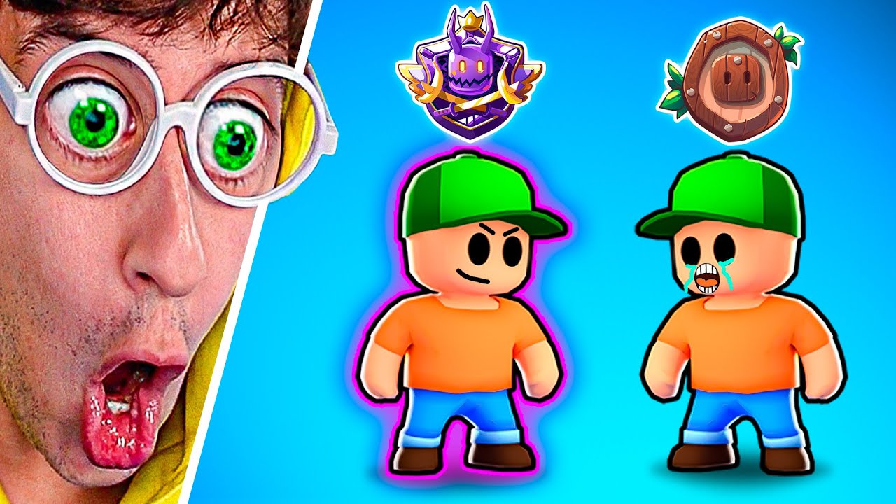 BATALLA de HERMANOS en RANKED 😎🔥!! (De Noob a Pro 🤑) - Stumble Guys TEKENDO