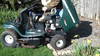 CRAFTSMAN LT1000 RIDING LAWNMOWER FIX - Wont START or RUN been SITTING in BARN too long