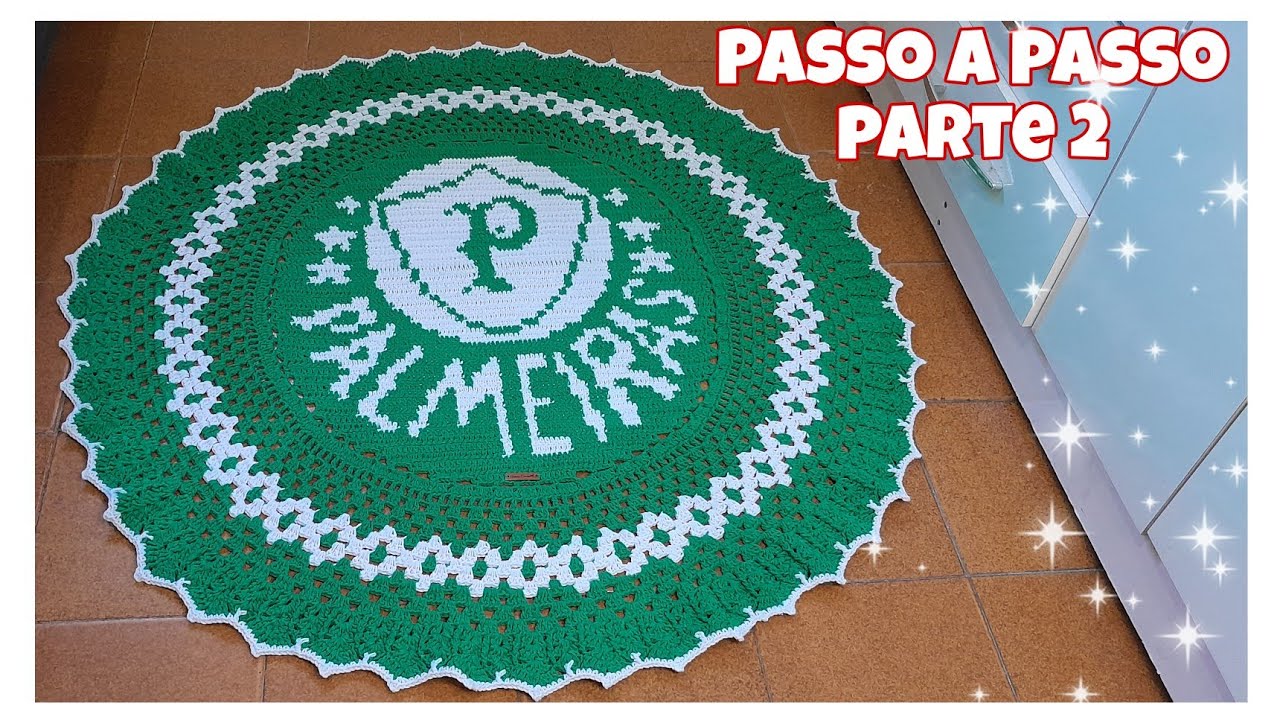 TAPETE DO PALMEIRAS EM FIO CONDUZIDO (PARTE 2 )