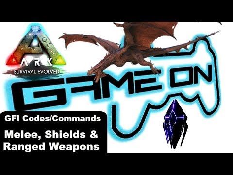 Ark Survival Evolved Gfi Codes Commands Melee Shield S Ranged Weapons Youtube Ark Survival Evolved Gfi Codes Commands Melee Shield S Ranged Weapons Youtube