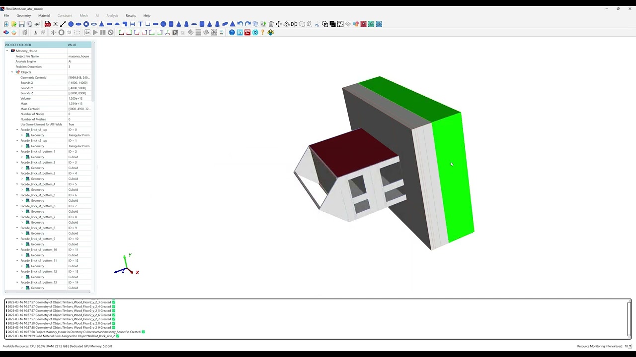 FRACSIM Tutorial Part 3: Assign Material to Geometry Objects