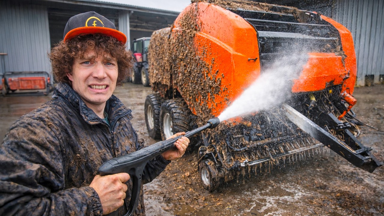 PULIZIA ESTREMA dei Mezzi Agricoli con L'IDROPULITRICE