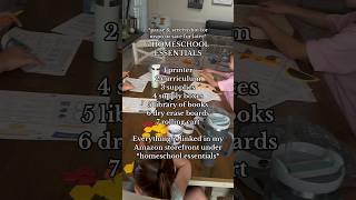 7 HOMESCHOOL must haves! #homeschooling #homeschoollife #homeschoolessentials #musthaves #sahm