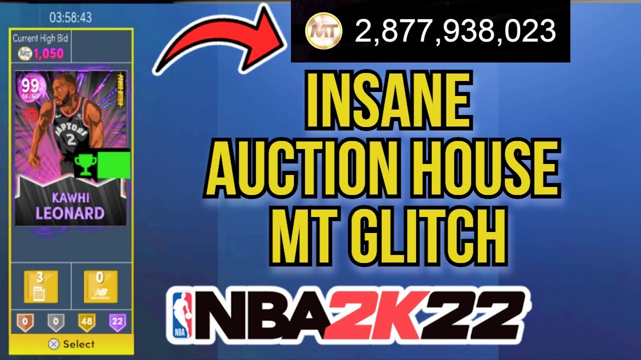 *NEW* AUCTION HOUSE MT GLITCH TURN 1K TO 100K EASILY NBA 2K22 MYTEAM MT GLITCH