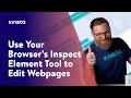 Comment utiliser llment inspect pour modifier des pages web