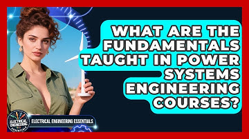 What Are the Fundamentals Taught in Power Systems Engineering Courses?