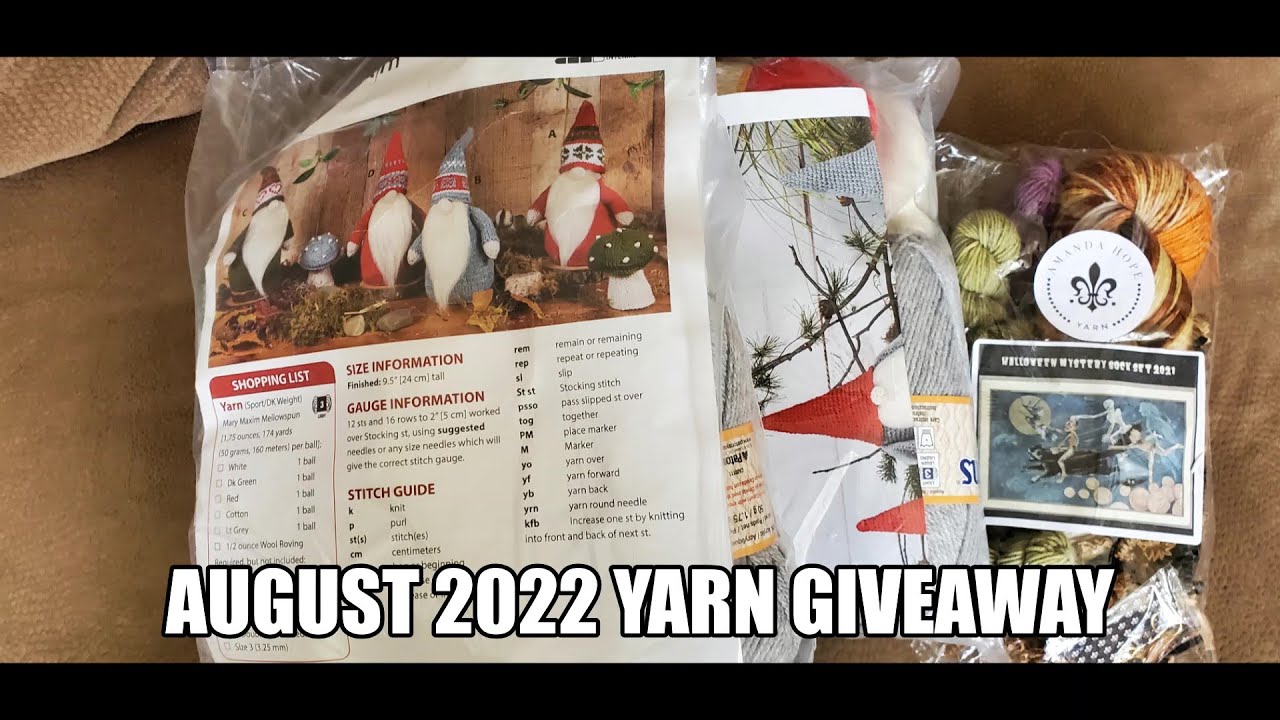 August 2022 Yarn Giveaway - CLOSED