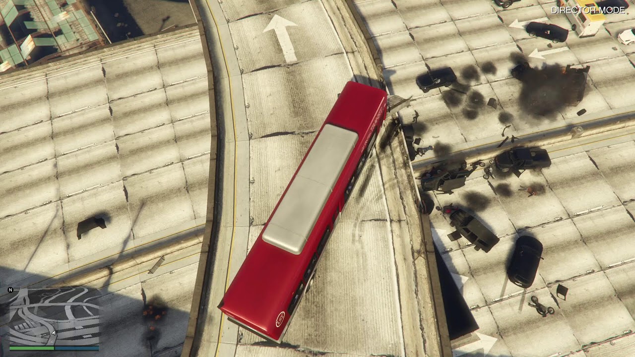 INSANE GTA 5 GLITCH – NPCS DRIVE OFF OVERPASS & EXPLODE! 🤯CAR GO BOOM CRASH TEST CAR GUN MODE