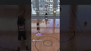 *GLITCHY* KYRIE FAKE PASS TELEPORT #nba2k26