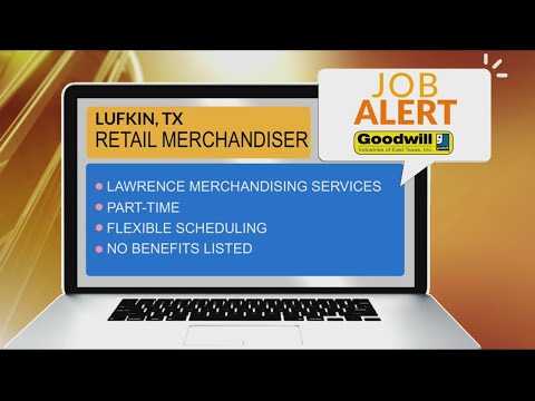 JOB ALERT: Lawrence Merchandising Services in Lufkin hiring a retail merchandiser