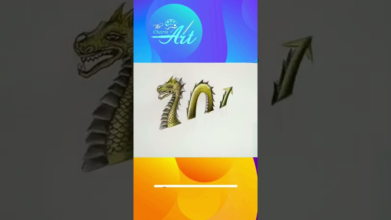 Real loch ness monster/awesome trick art /how to draw 3d monster