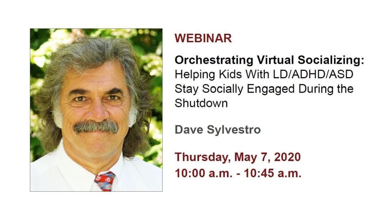 Orchestrating Virtual Socializing: Helping Kids with LD/ADHD/ASD Stay Socially Engaged