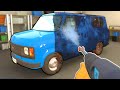 Pressure Washing the World's Dirtiest House & Cars in PowerWash Simulator!