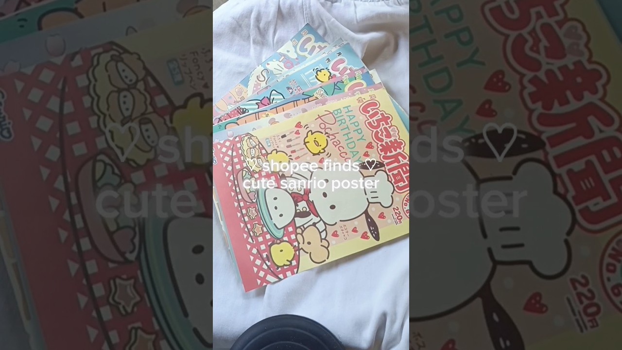 affordable cute sanrio poster | shopee finds 