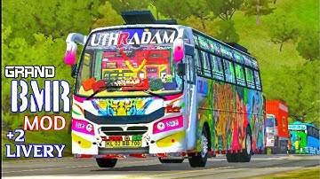 Grand BMR Mod For BUSSID +2 Livery Pack | പൊളി സാധനം 🔥 | Download now | by Team KBS |MJ  MALLU GAMER