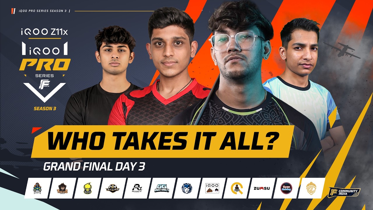 iQOO Pro Series Season 3 - Grand Finals Day 3 #iQOOProSeries #iQOOZ11x #FreeFireMax