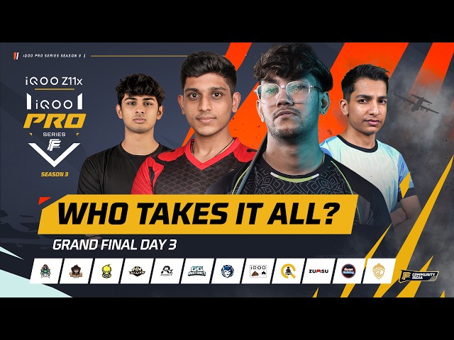 iQOO Pro Series Season 3 - Grand Finals Day 3 #iQOOProSeries #iQOOZ11x #FreeFireMax