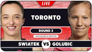 SWIATEK vs GOLUBIC • WTA Toronto 2026 • LIVE Tennis Watchalong