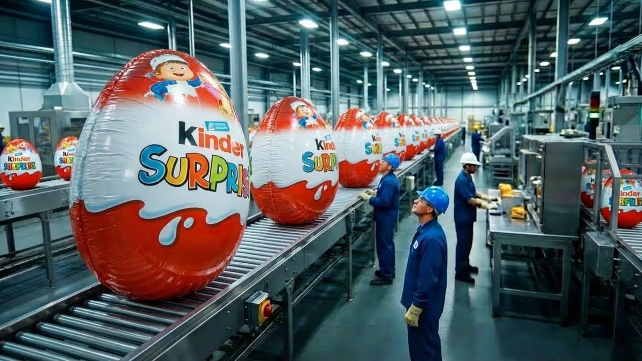 Inside a Modern Kinder Factory: From Raw Ingredients to Delicious Chocolate Treats (Full Process)
