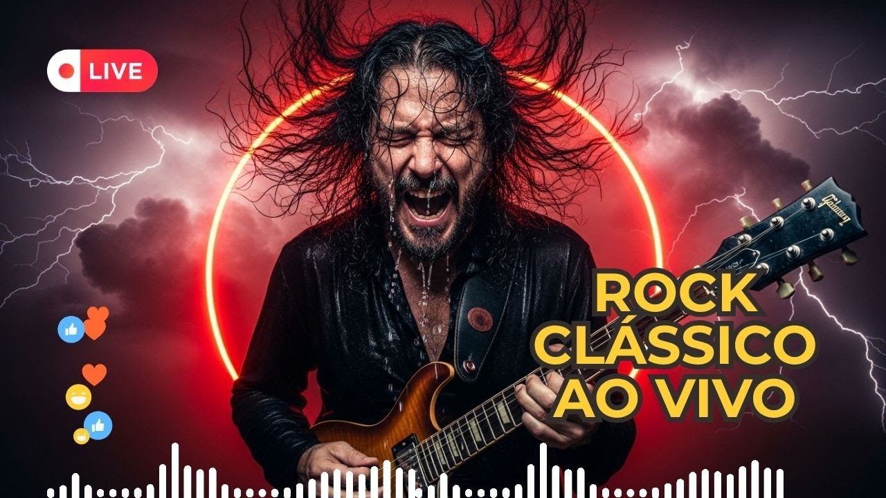 🎸 Rock Clássico Internacional Anos 80 e 90 Ao Vivo