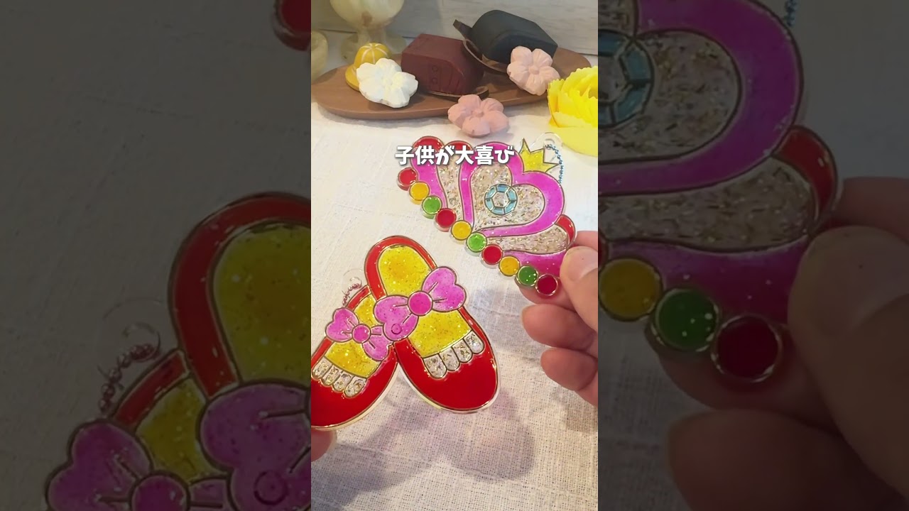 簡単デコキーホルダー💞