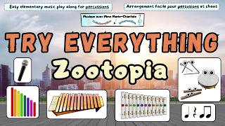 TRY EVERYTHING – Zootopia | Xylophone, Percussion & Singing Play-Along for Elementary Music screenshot 3