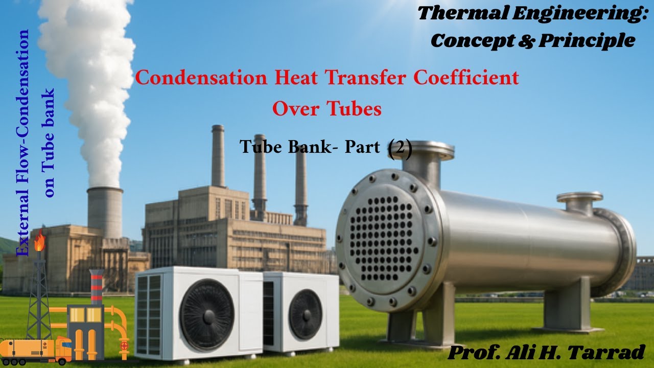Condensation Heat Transfer Coefficient for External Flow:Tube Bank- Part (2) #condensation #tubebank