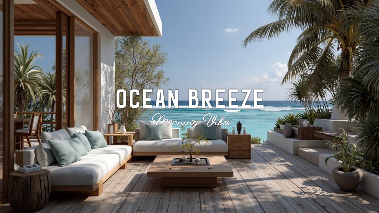 Ocean Breeze Jazz 🌊 Расслабляющая Босса Нова для Кофейни, Учебы и Работы