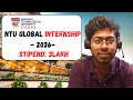 NTU Singapore Global Internship Program - 2026 | Free Resources | Complete Guide | Software Engineer