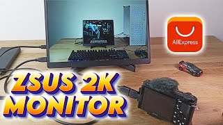 Review Prueba Zsus Monitor Portátil 2K 21601440 60Hz Sony Zv-E10