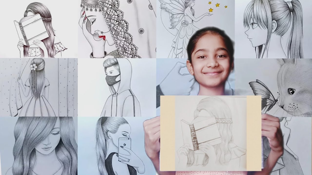 10 Year Old Girls Sketchingrecreation Of Drawings Of Farjana Drawing