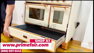 PrimeFair - ILVE 40 Inch Majestic II Series Dual Fuel Gas Burner and Electric Oven