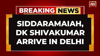Karnataka Power Tussle Intensifies As Siddaramaiah & DK Shivakumar Reach Delhi For High Command Meet