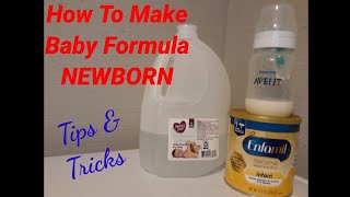 How To Prepare A Baby Bottle With Formula