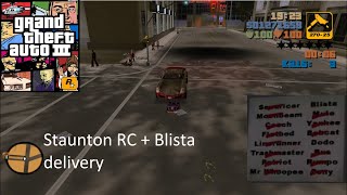 Grand Theft Auto Iii Rc Car In Staunton And Blista Delivery With Commentary