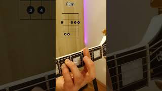 F# Minor Guitar Chord (F#m)– Easy Beginner Tutorial #guitar #guitarchords #beginnerguitar #shorts