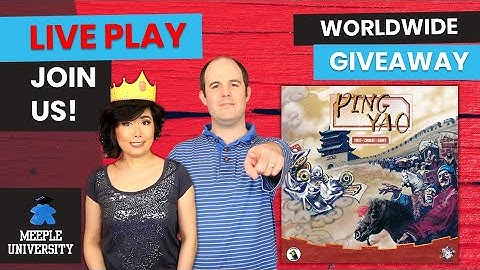 LIVE - Pingyao: First Chinese Banks Board Game -  Playthrough & Worldwide Giveaway