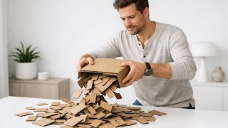 Never throw away pieces of cardboard, put them to good use.