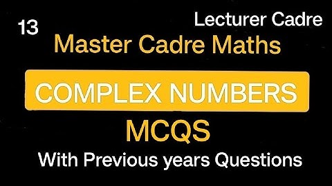 most Important MCQs with Previous years Questions of Master Cadre maths & Lecturer Cadre Maths|