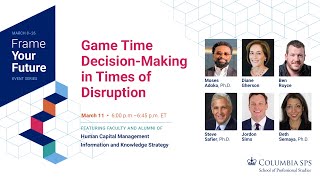 Frame Your Future: Game Time Decision-Making in Times of Disruption