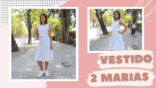 COMO FAZER VESTIDO 2 MARIAS SEM MOLDE (FÁCIL DE FAZER)