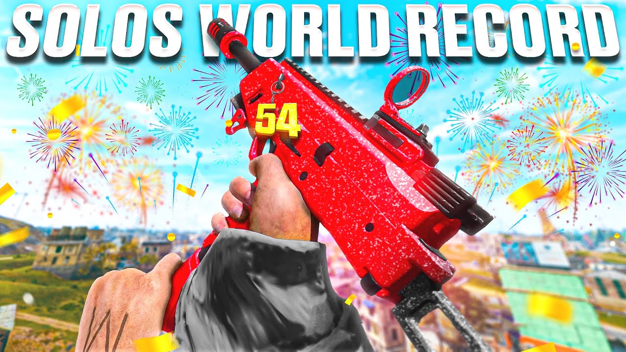 I BROKE THE SOLOS WORLD RECORD in WARZONE (54 KILL BEST SEASON 4 KAR98K ...