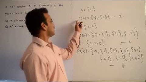 A set contains n elements. The power set of A contains |  skkedu.com/